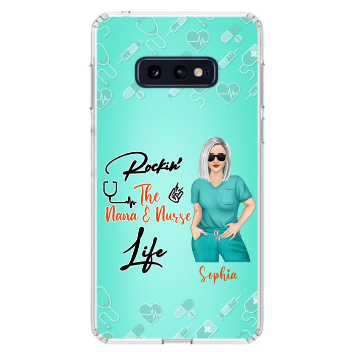 Custom Personalized Nurse Phone Case For iPhone and Samsung - Gift Idea For Mother's Day 2022 - Rockin' The Nana & Nurse