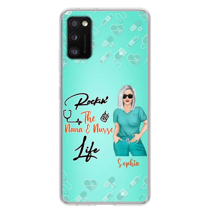 Custom Personalized Nurse Phone Case For iPhone and Samsung - Gift Idea For Mother's Day 2022 - Rockin' The Nana & Nurse