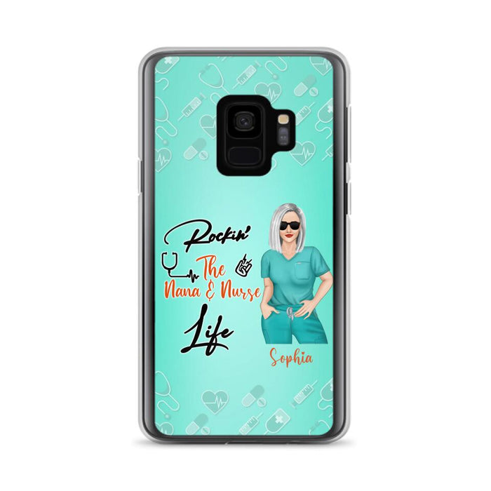 Custom Personalized Nurse Phone Case For iPhone and Samsung - Gift Idea For Mother's Day 2022 - Rockin' The Nana & Nurse