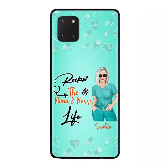 Custom Personalized Nurse Phone Case For iPhone and Samsung - Gift Idea For Mother's Day 2022 - Rockin' The Nana & Nurse