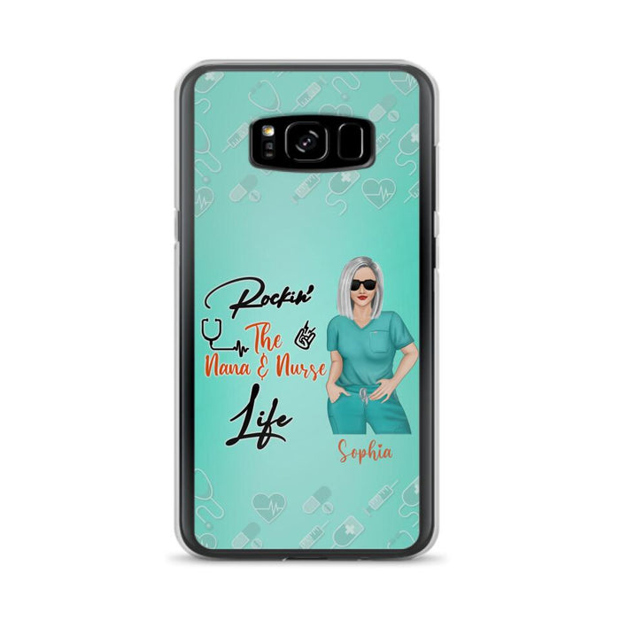 Custom Personalized Nurse Phone Case For iPhone and Samsung - Gift Idea For Mother's Day 2022 - Rockin' The Nana & Nurse