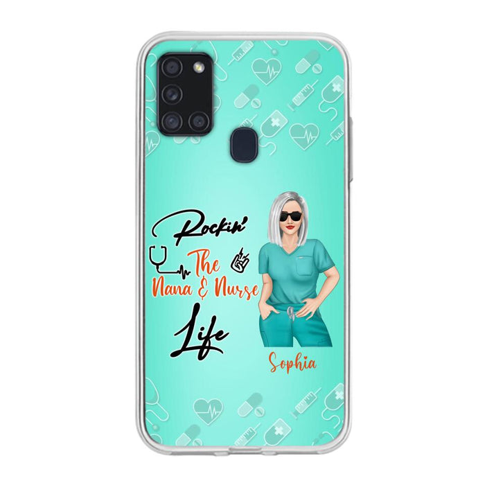 Custom Personalized Nurse Phone Case For iPhone and Samsung - Gift Idea For Mother's Day 2022 - Rockin' The Nana & Nurse