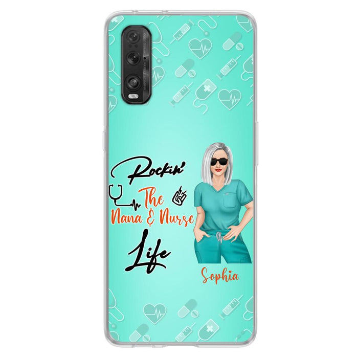 Custom Personalized Nurse Phone Case For Xiaomi/ Oppo/ Huawei - Gift Idea For Mother's Day 2022 - Rockin' The Nana & Nurse