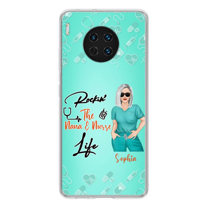 Custom Personalized Nurse Phone Case For Xiaomi/ Oppo/ Huawei - Gift Idea For Mother's Day 2022 - Rockin' The Nana & Nurse