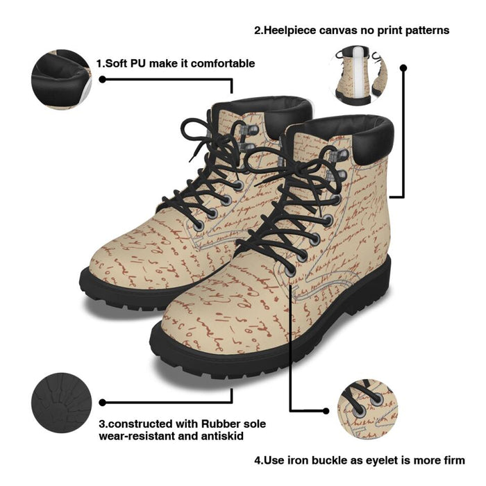 Personalized Horse And Dog Season Short Boots - Up to 2 Dogs - Gift Idea For Horse/Dog Lovers - Never Walk Alone