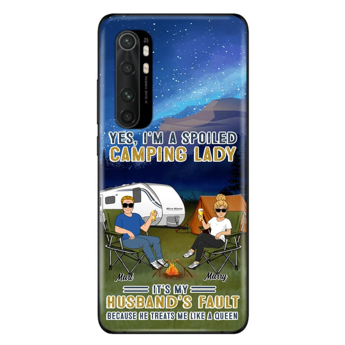 Custom Personalized Husband And Wife Camping Phone Case - Gift Idea For Camping Couple - Yes, I'm A Spoiled Camping Lady - Case For Xiaomi, Oppo And Huawei