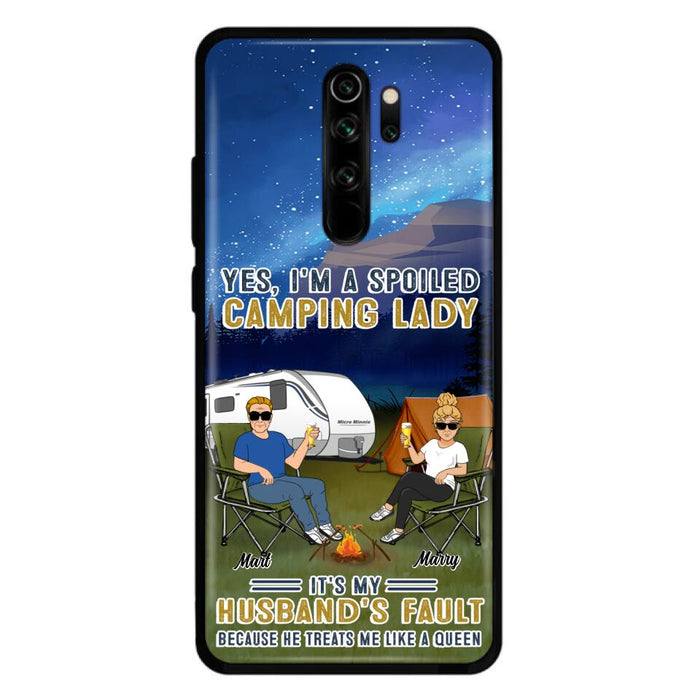 Custom Personalized Husband And Wife Camping Phone Case - Gift Idea For Camping Couple - Yes, I'm A Spoiled Camping Lady - Case For Xiaomi, Oppo And Huawei