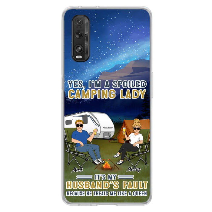 Custom Personalized Husband And Wife Camping Phone Case - Gift Idea For Camping Couple - Yes, I'm A Spoiled Camping Lady - Case For Xiaomi, Oppo And Huawei