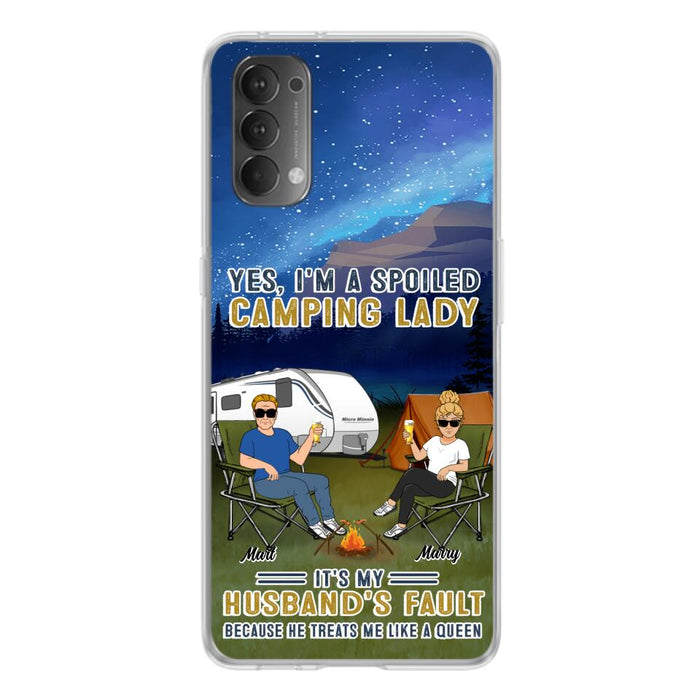 Custom Personalized Husband And Wife Camping Phone Case - Gift Idea For Camping Couple - Yes, I'm A Spoiled Camping Lady - Case For Xiaomi, Oppo And Huawei