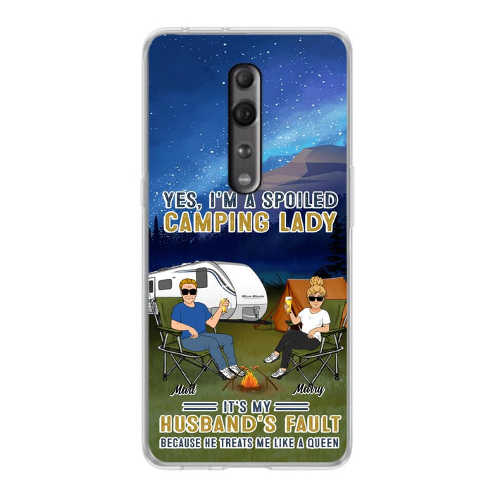 Custom Personalized Husband And Wife Camping Phone Case - Gift Idea For Camping Couple - Yes, I'm A Spoiled Camping Lady - Case For Xiaomi, Oppo And Huawei