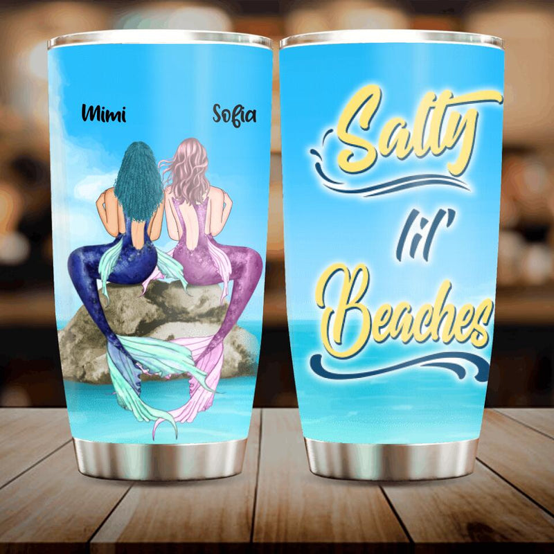 Personalized Little Mermaids Tumbler - Best Idea for Beach Lovers - Salty Lil' Beaches