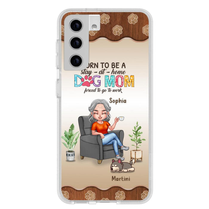 Custom Personalized Dog Mom Phone Case - Upto 4 Dogs - Retired Gift Idea For Mother - Dog Lover