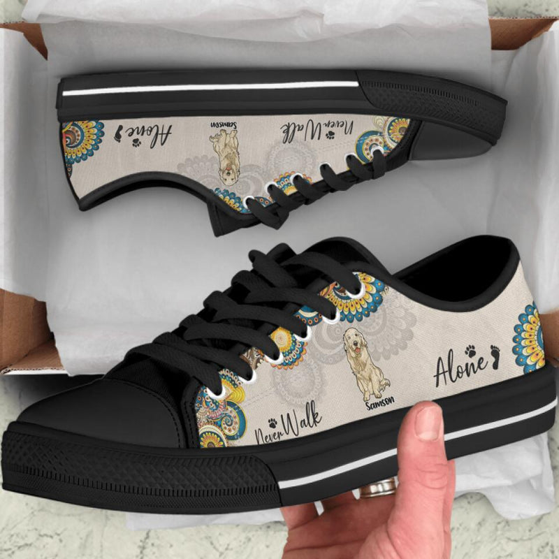 Personalized Dog Sneakers - Up to 5 Dogs - Gift Idea For Dog Lovers - Never Walk Alone