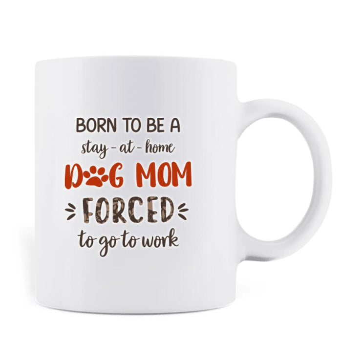 Custom Personalized Dog Mom Mug Coffee - Upto 4 Dogs - Retired Gift Idea For Mother/ Grandma/ Dog Lover