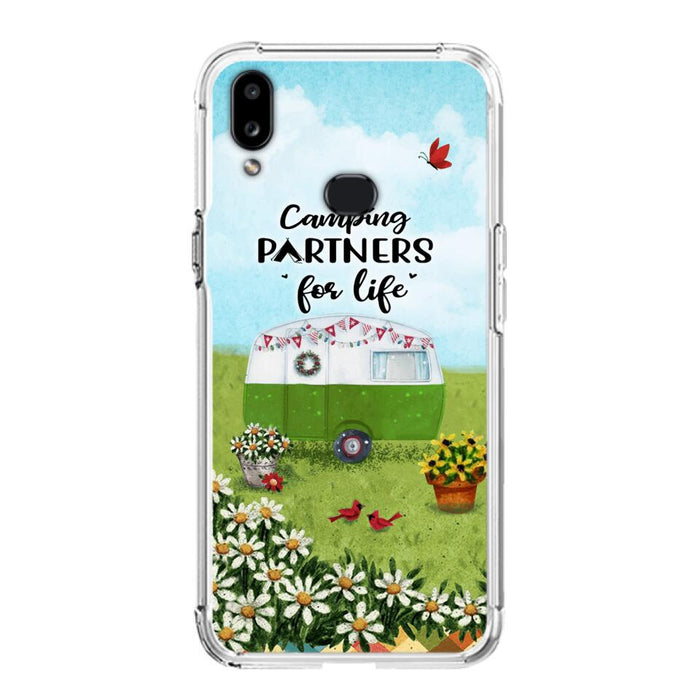 Custom Personalized Happy Campers Phone Case - Gift Idea For Camping Lover - Case For iPhone And Samsung