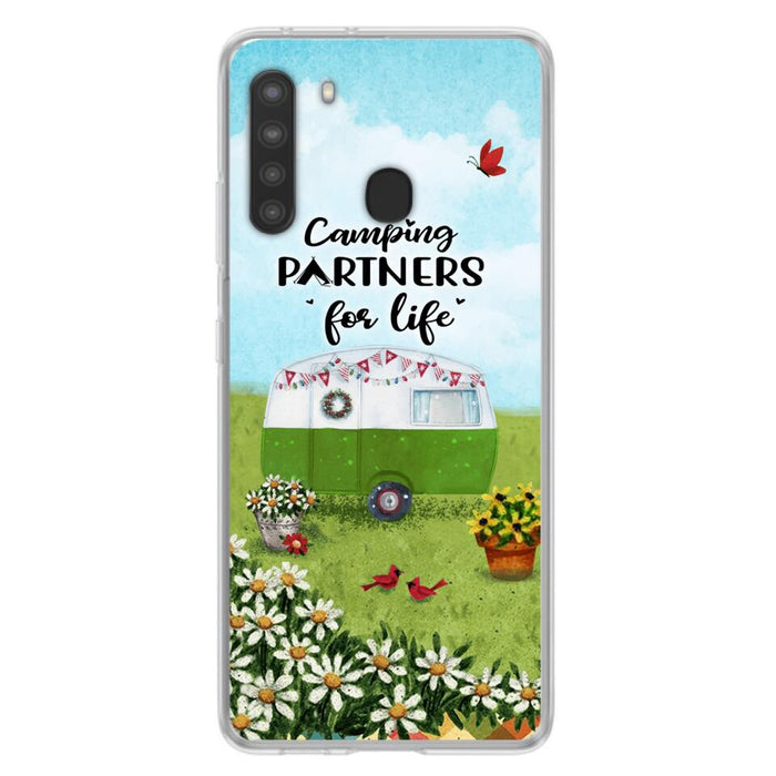 Custom Personalized Happy Campers Phone Case - Gift Idea For Camping Lover - Case For iPhone And Samsung