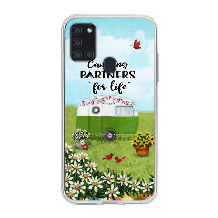 Custom Personalized Happy Campers Phone Case - Gift Idea For Camping Lover - Case For iPhone And Samsung