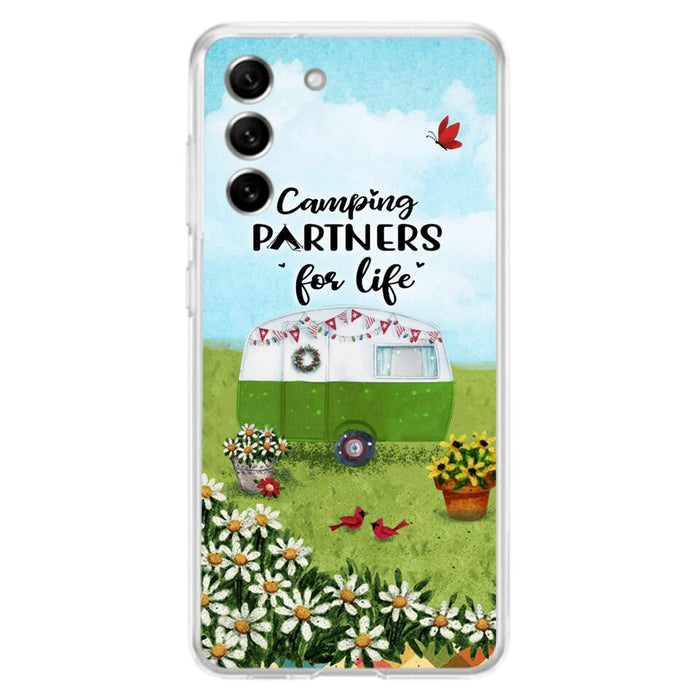 Custom Personalized Happy Campers Phone Case - Gift Idea For Camping Lover - Case For iPhone And Samsung