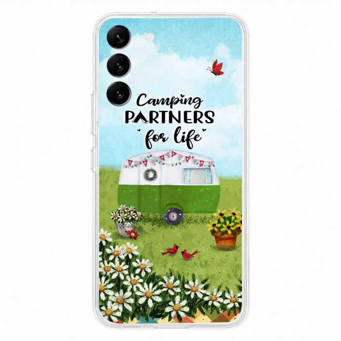 Custom Personalized Happy Campers Phone Case - Gift Idea For Camping Lover - Case For iPhone And Samsung