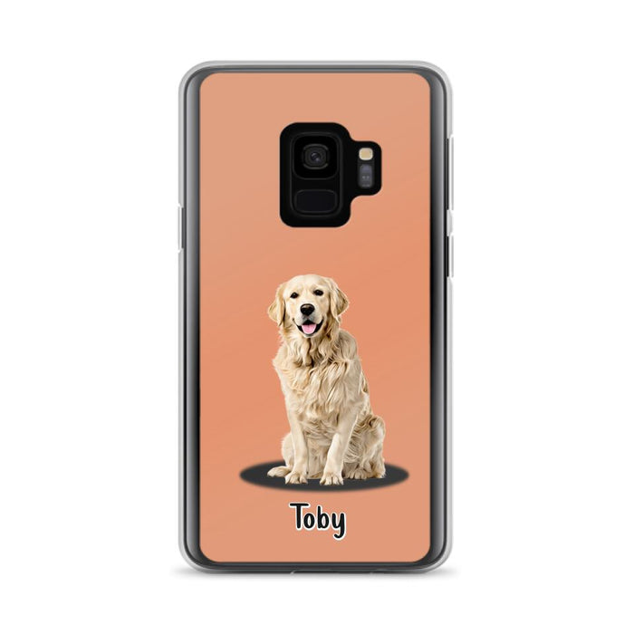 Custom Personalized Pet Phone Case - Up to 3 Pets - Gift Idea For Dog/ Cat Lover - Case For iPhone And Samsung