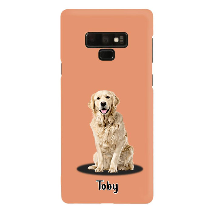 Custom Personalized Pet Phone Case - Up to 3 Pets - Gift Idea For Dog/ Cat Lover - Case For iPhone And Samsung