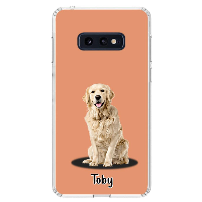 Custom Personalized Pet Phone Case - Up to 3 Pets - Gift Idea For Dog/ Cat Lover - Case For iPhone And Samsung