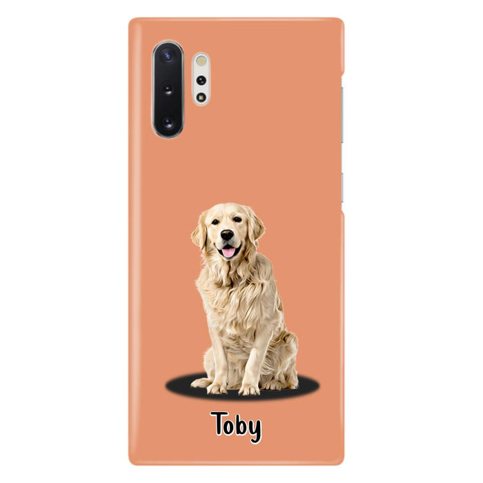 Custom Personalized Pet Phone Case - Up to 3 Pets - Gift Idea For Dog/ Cat Lover - Case For iPhone And Samsung