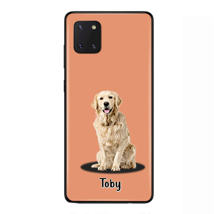 Custom Personalized Pet Phone Case - Up to 3 Pets - Gift Idea For Dog/ Cat Lover - Case For iPhone And Samsung