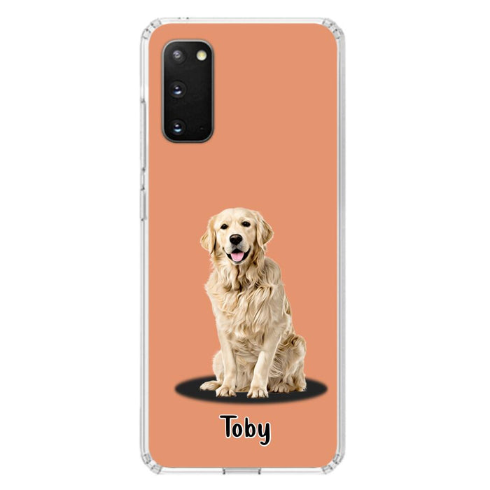 Custom Personalized Pet Phone Case - Up to 3 Pets - Gift Idea For Dog/ Cat Lover - Case For iPhone And Samsung