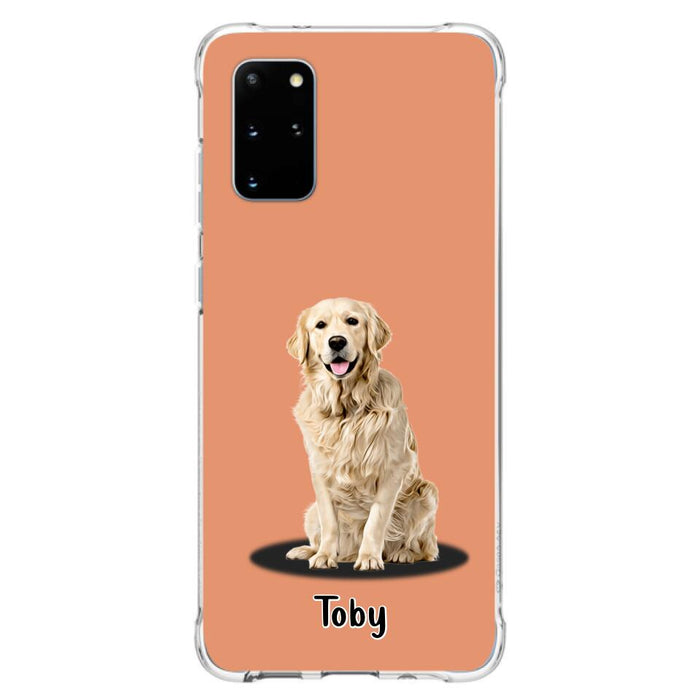 Custom Personalized Pet Phone Case - Up to 3 Pets - Gift Idea For Dog/ Cat Lover - Case For iPhone And Samsung