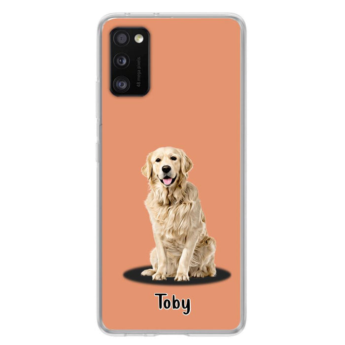 Custom Personalized Pet Phone Case - Up to 3 Pets - Gift Idea For Dog/ Cat Lover - Case For iPhone And Samsung