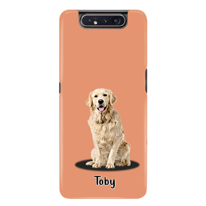 Custom Personalized Pet Phone Case - Up to 3 Pets - Gift Idea For Dog/ Cat Lover - Case For iPhone And Samsung