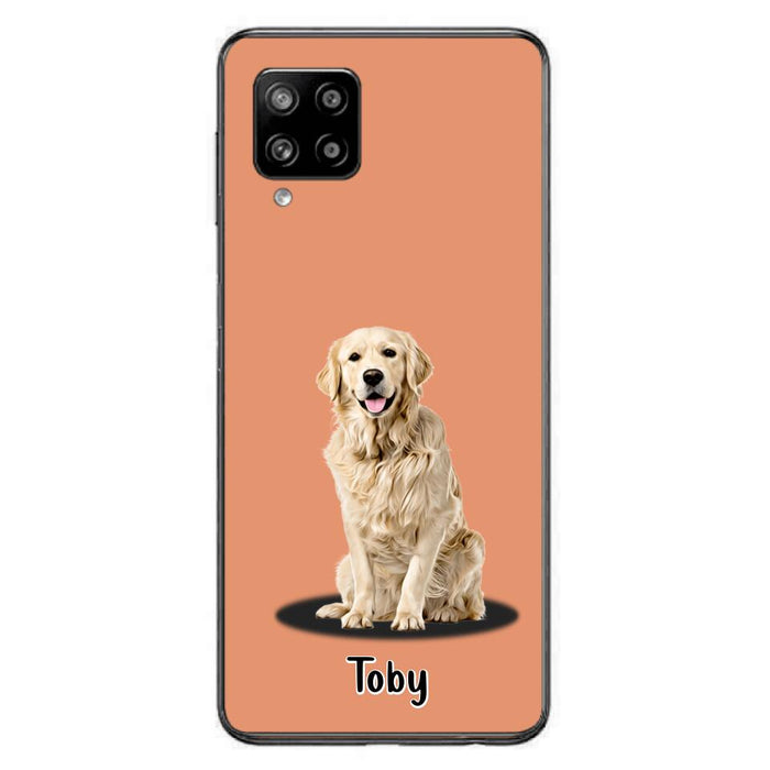 Custom Personalized Pet Phone Case - Up to 3 Pets - Gift Idea For Dog/ Cat Lover - Case For iPhone And Samsung