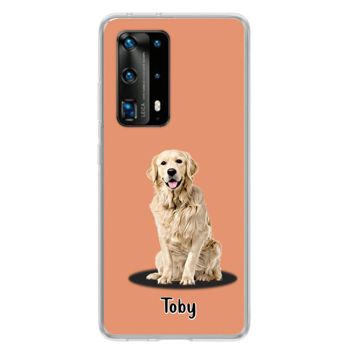 Custom Personalized Pet Phone Case - Up to 3 Pets - Gift Idea For Dog/ Cat Lover - Case For Xiaomi, Oppo And Huawei