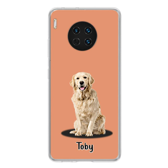 Custom Personalized Pet Phone Case - Up to 3 Pets - Gift Idea For Dog/ Cat Lover - Case For Xiaomi, Oppo And Huawei