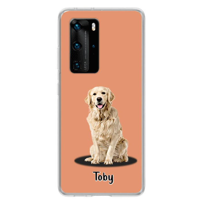 Custom Personalized Pet Phone Case - Up to 3 Pets - Gift Idea For Dog/ Cat Lover - Case For Xiaomi, Oppo And Huawei