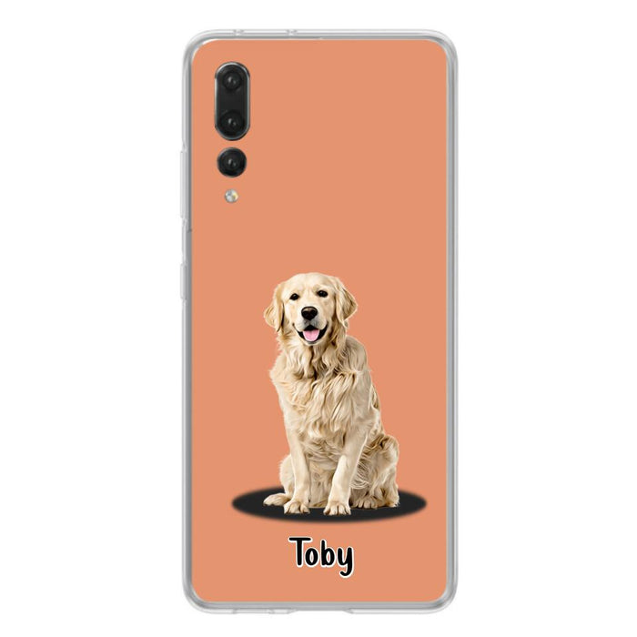 Custom Personalized Pet Phone Case - Up to 3 Pets - Gift Idea For Dog/ Cat Lover - Case For Xiaomi, Oppo And Huawei