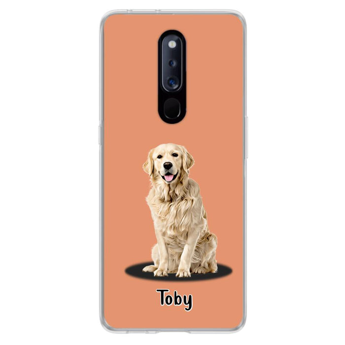 Custom Personalized Pet Phone Case - Up to 3 Pets - Gift Idea For Dog/ Cat Lover - Case For Xiaomi, Oppo And Huawei