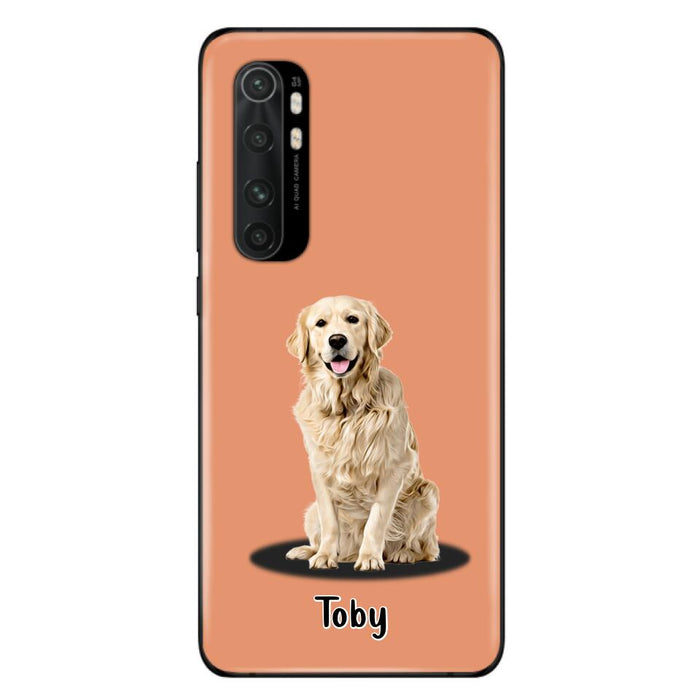 Custom Personalized Pet Phone Case - Up to 3 Pets - Gift Idea For Dog/ Cat Lover - Case For Xiaomi, Oppo And Huawei