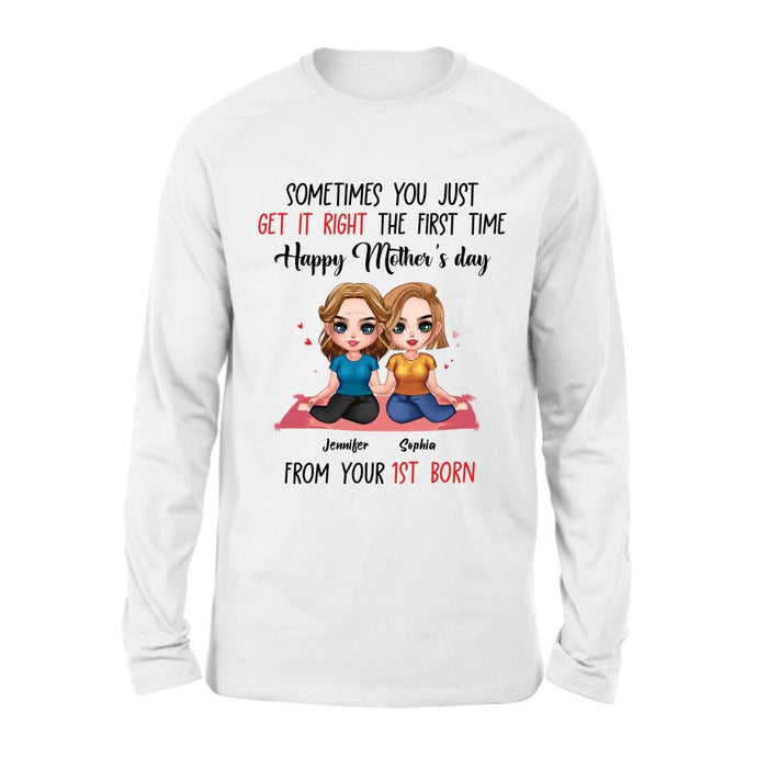 Custom Personalized Daughter & Mom Unisex T-shirt/ Sweatshirt/ Hoodie/ Long Sleeve - Gift Idea For Mother's Day From Daughter To Mom