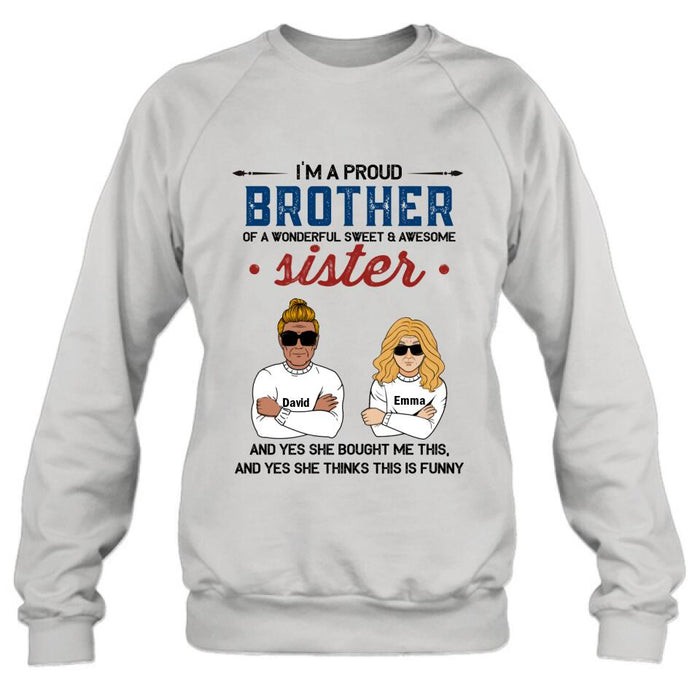 Custom Personalized Brothers & Sisters T-Shirt/Hoodie/Sweatshirt - Up To 5 Brothers/Sisters - Gift For Brothers And Sisters/ Siblings