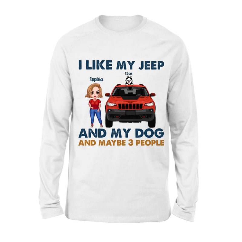 Personalized Off-road Girl Shirt - Up to 3 Dogs - Best Gift For Dog Lover - Just A Girl