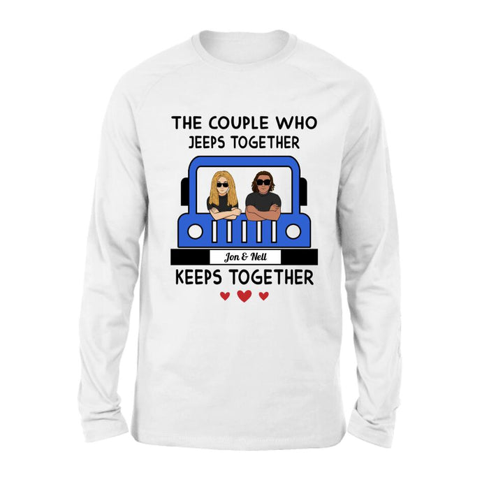 Custom Personalized Off-road Couple T-shirt/ Pullover Hoodie/ Long Sleeve - Gift for Couple, Off-road Lovers