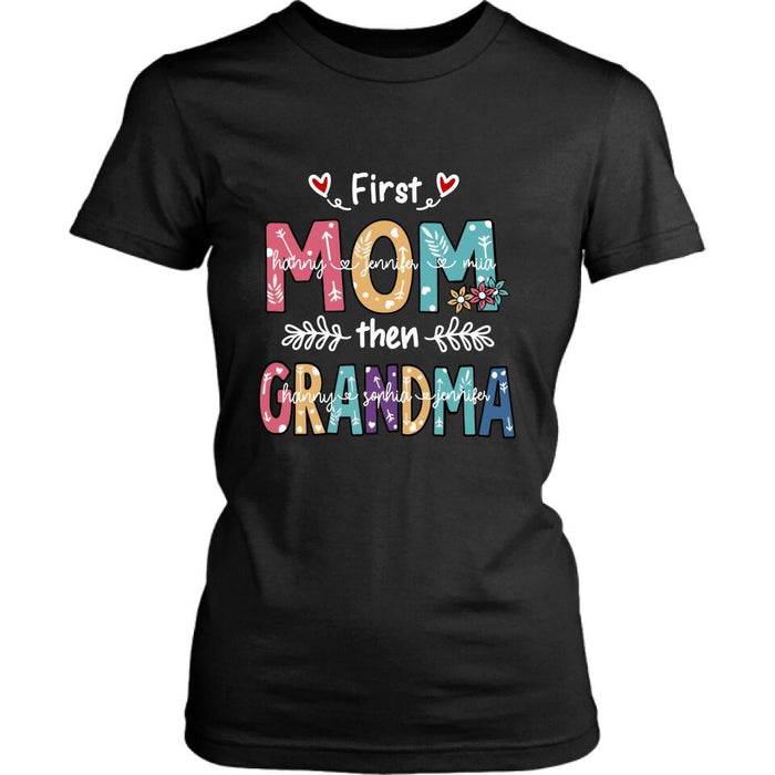 Custom Personalized Mom Grandma T-shirt - Gift For Grandma - First Mom Then Grandma