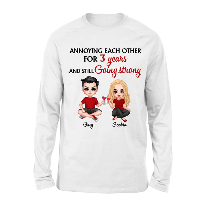 Custom Personalized T-shirt/Pullover Hoodie/Long Sleeve - Gift for couples, lovers, husband and wife - Annoying Couple