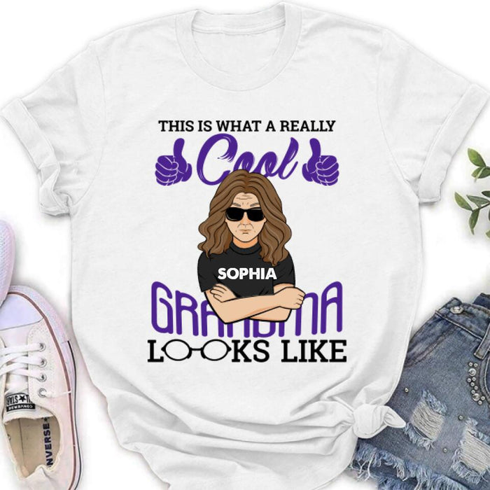 Personalized Cool Grandma/Grandpa Shirt/Hoodie - Gift Idea For Grandparents - This Is What A Really Cool Grandma/Grandpa Looks Like