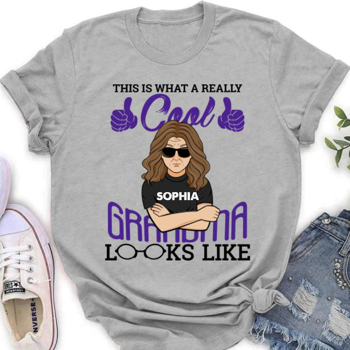 Personalized Cool Grandma/Grandpa Shirt/Hoodie - Gift Idea For Grandparents - This Is What A Really Cool Grandma/Grandpa Looks Like