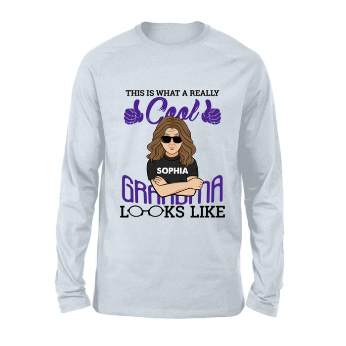 Personalized Cool Grandma/Grandpa Shirt/Hoodie - Gift Idea For Grandparents - This Is What A Really Cool Grandma/Grandpa Looks Like