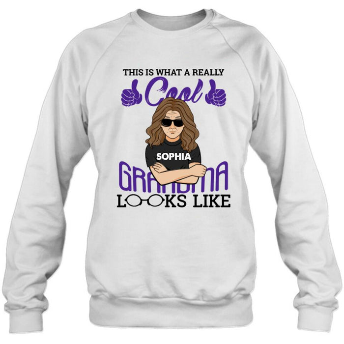 Personalized Cool Grandma/Grandpa Shirt/Hoodie - Gift Idea For Grandparents - This Is What A Really Cool Grandma/Grandpa Looks Like