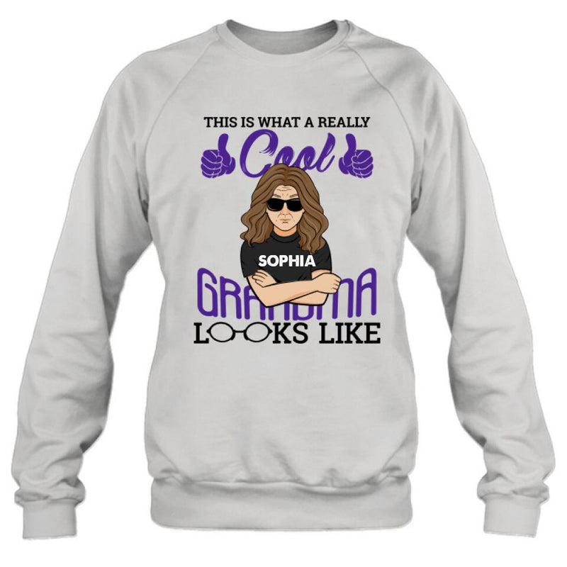 Personalized Cool Grandma/Grandpa Shirt/Hoodie - Gift Idea For Grandparents - This Is What A Really Cool Grandma/Grandpa Looks Like